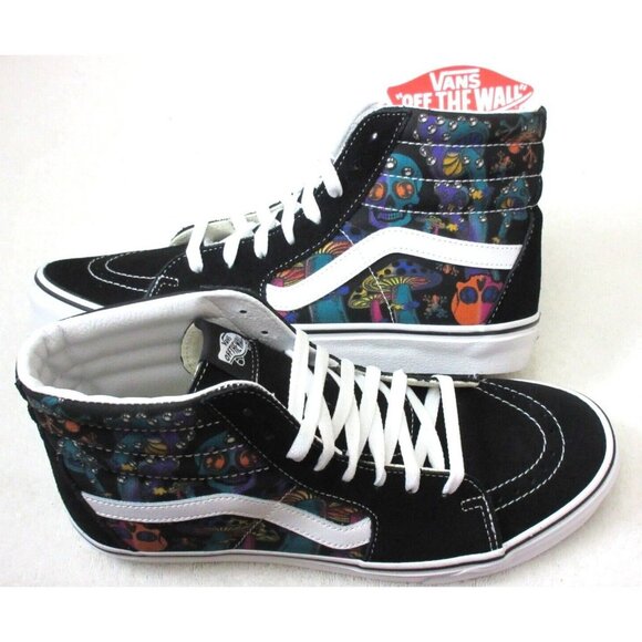 Vans Men's Sk8-Hi Trippy Drip Black Multi Canvas Suede Skate shoes Sizes NIB - Picture 1 of 5